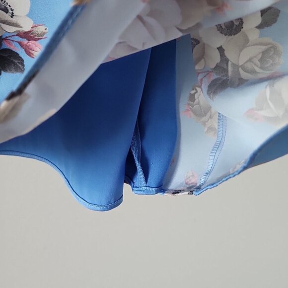 ARITZIA | Sunday Best Spencer Mini Dress Blue Floral Sz SMALL - Picture 9 of 10